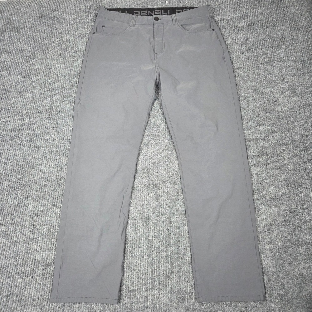 Denali Mens Gray Performance Outdoor Hiking Pants 34x30 Nylon Spandex 261004